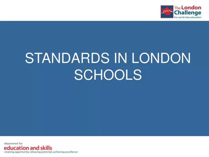 standards in london schools