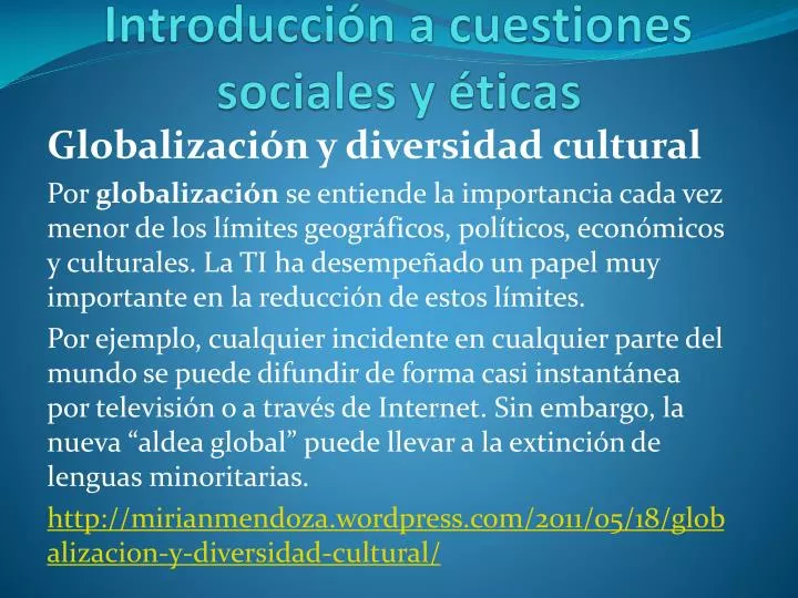 introducci n a cuestiones sociales y ticas