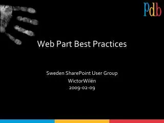 web part best practices