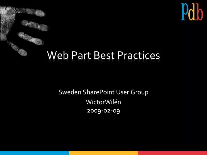web part best practices