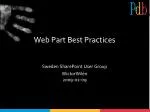 Best Practices for SharePoint Web Parts: 10 Steps to Improve Functionality - slide 1