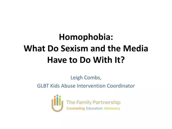 homophobia what do sexism and the media have to do with it