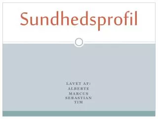 sundhedsprofil