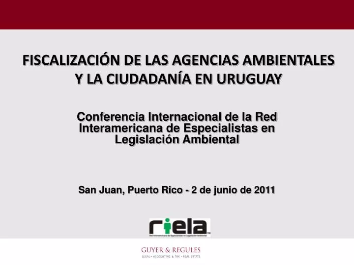 fiscalizaci n de las agencias ambientales y la ciudadan a en uruguay