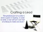 Crafting a Lead - slide 1