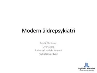 modern ldrepsykiatri