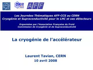 laurent tavian cern 10 avril 2008