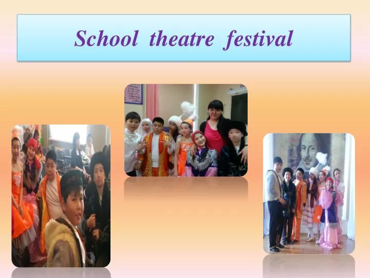 school t heatre festival