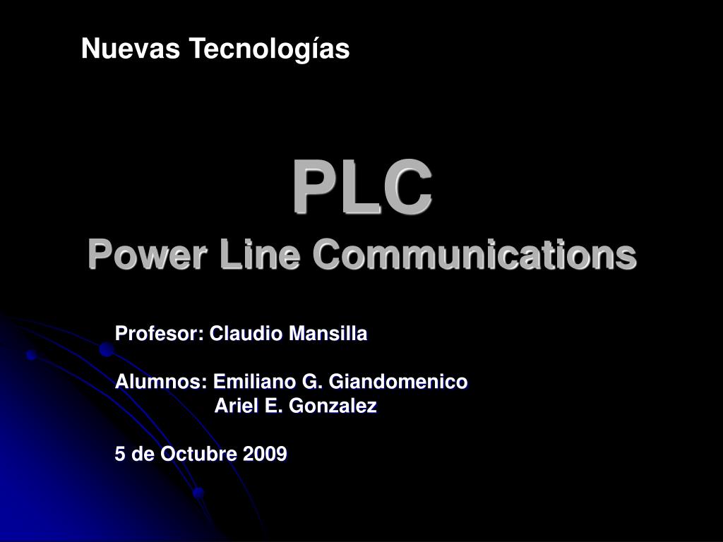 PPT - PLC Power Line Communications PowerPoint Presentation, free ...