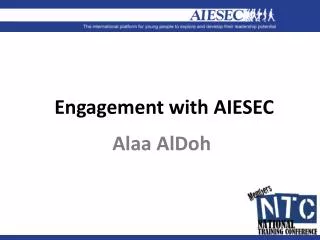 Engagement with AIESEC