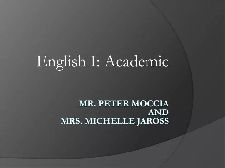 english i academic