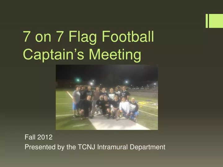 7 on 7 flag football captain s meeting