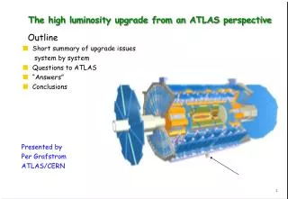 The high luminosity upgrade from an ATLAS perspective