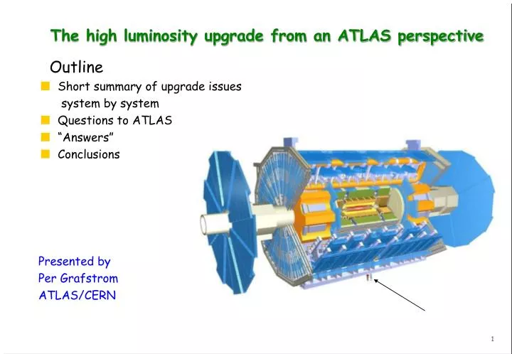 the high luminosity upgrade from an atlas perspective