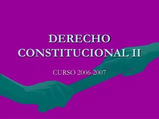 derecho constitucional ii