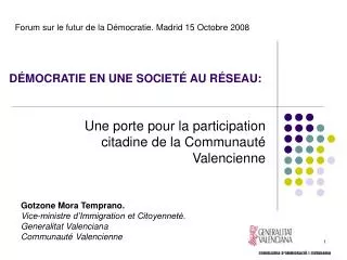 d mocratie en une societ au r seau