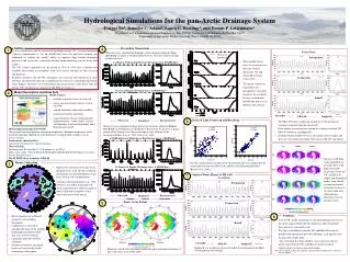 Hydrological Simulations for the pan-Arctic Drainage System