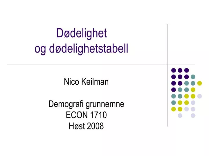 d delighet og d delighetstabell