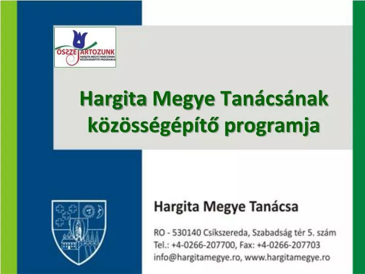 hargita m egye tan cs nak k z ss g p t programja