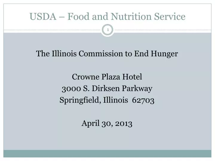 usda food and nutrition service