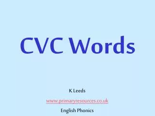 cvc Words