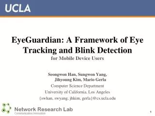 EyeGuardian : A Framework of Eye Tracking and Blink Detection for Mobile Device Users