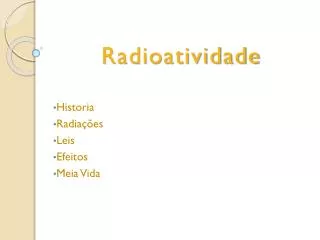 radioatividade
