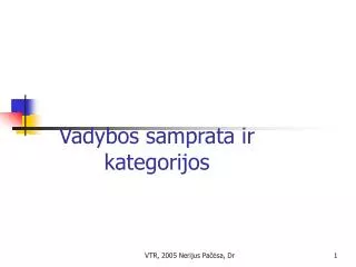 vadybos samprata ir kategorijos