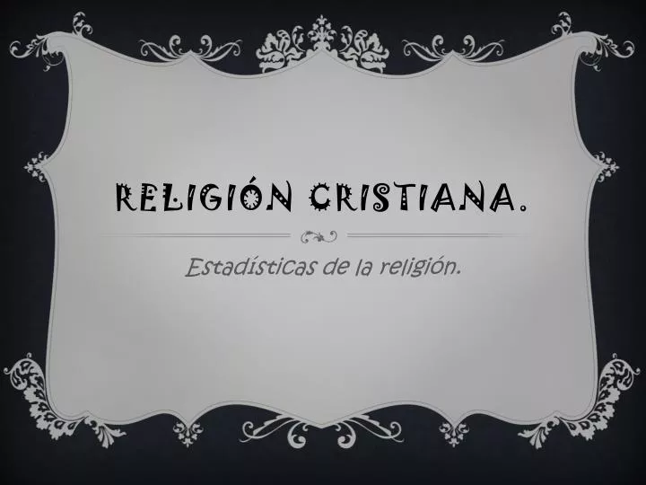 religi n cristiana
