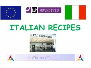 ITALIAN RECIPES