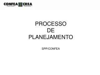 processo de planejamento spp confea