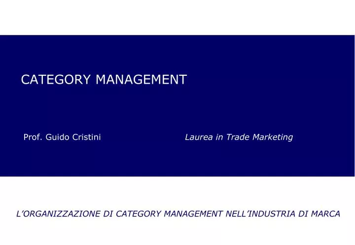 category management