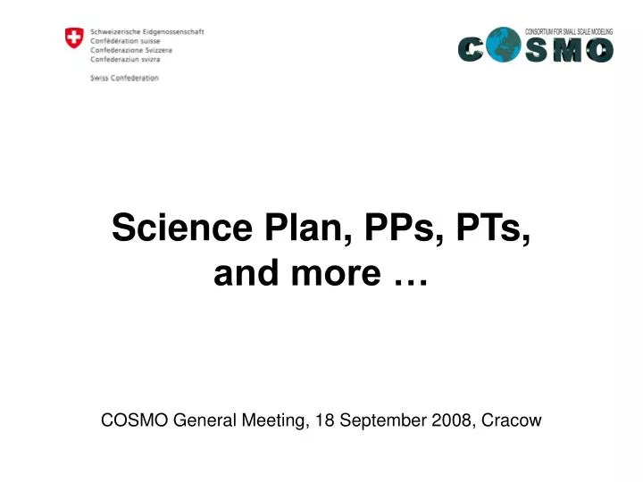 science plan pps pts and more