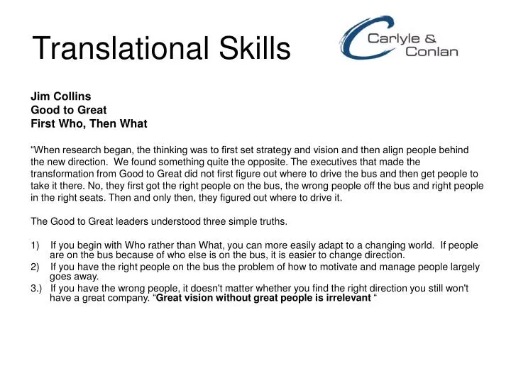 translational skills