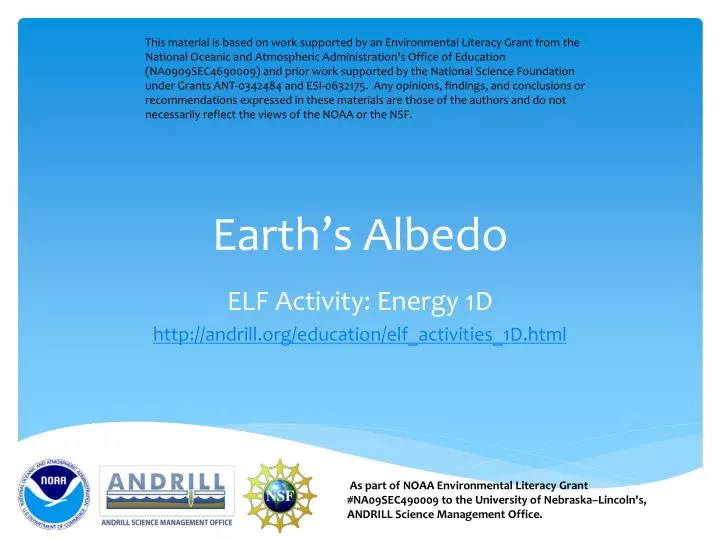 earth s albedo