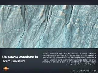 un nuovo canalone in terra sirenum