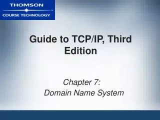 Guide to TCP/IP, Third Edition