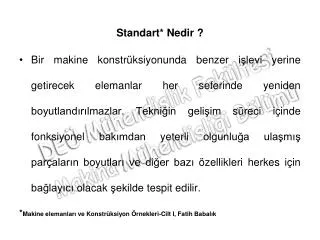 standart nedir