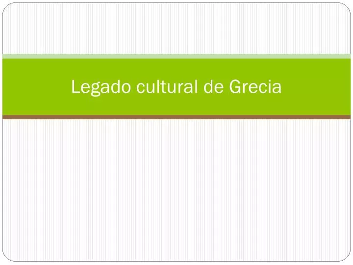 legado cultural de grecia