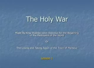 The Holy War