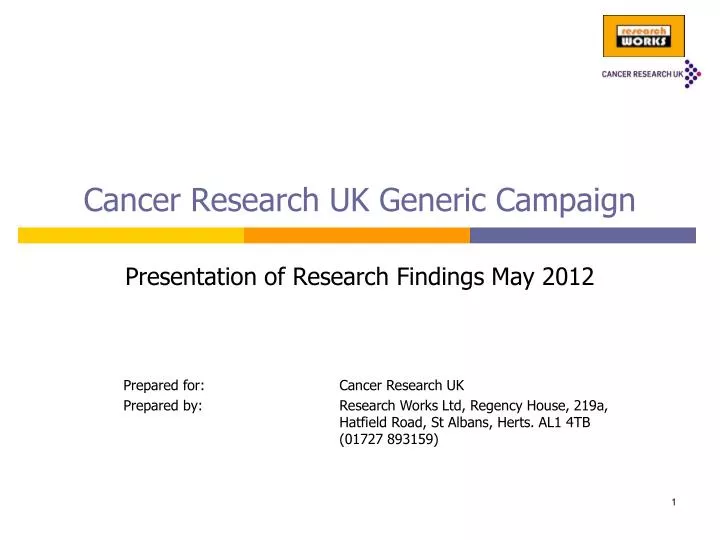 cancer research uk generic campaign