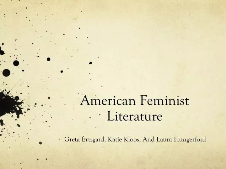 american feminist literature
