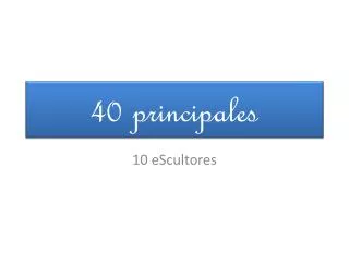 40 principales