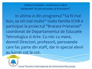 liceul teoretic interna ional de informatic bucure ti