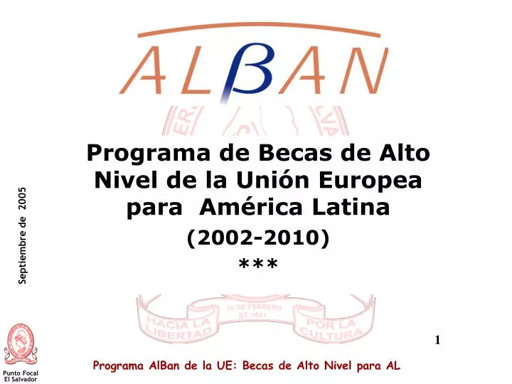programa de becas de alto nivel de la uni n europea para am rica latina 2002 2010