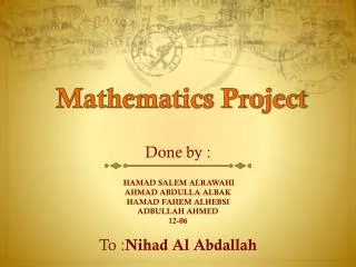 Mathematics Project