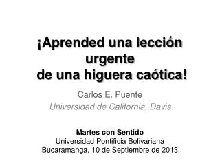 aprended una lecci n urgente de una higuera ca tica