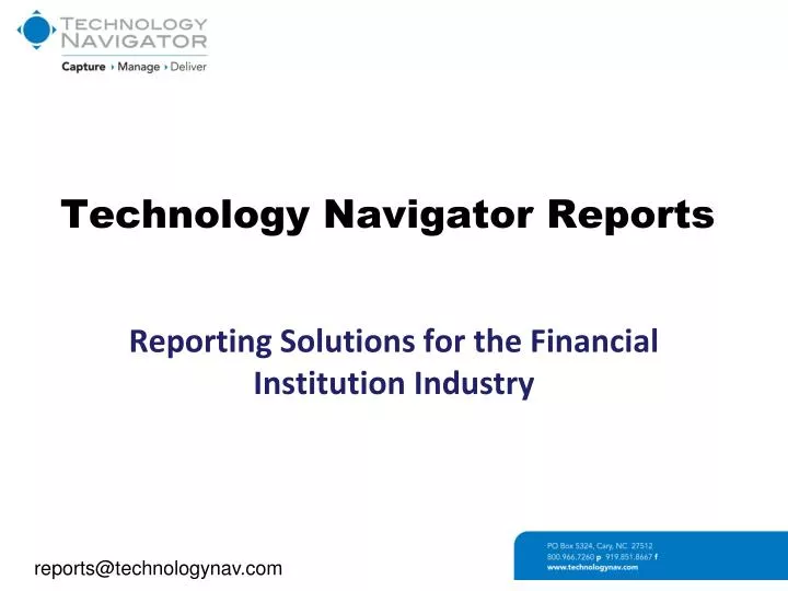 technology navigator reports
