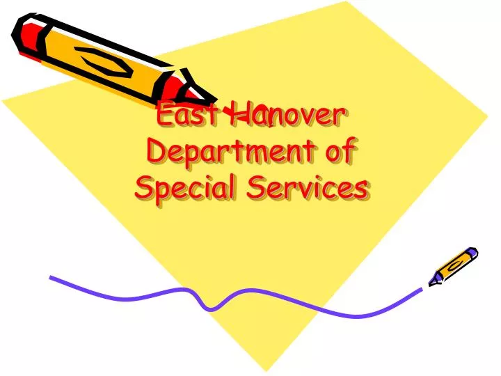 east hanover department of special services