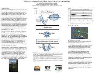 Remotely sensed browning trends in boreal Alaska: A data artifact?